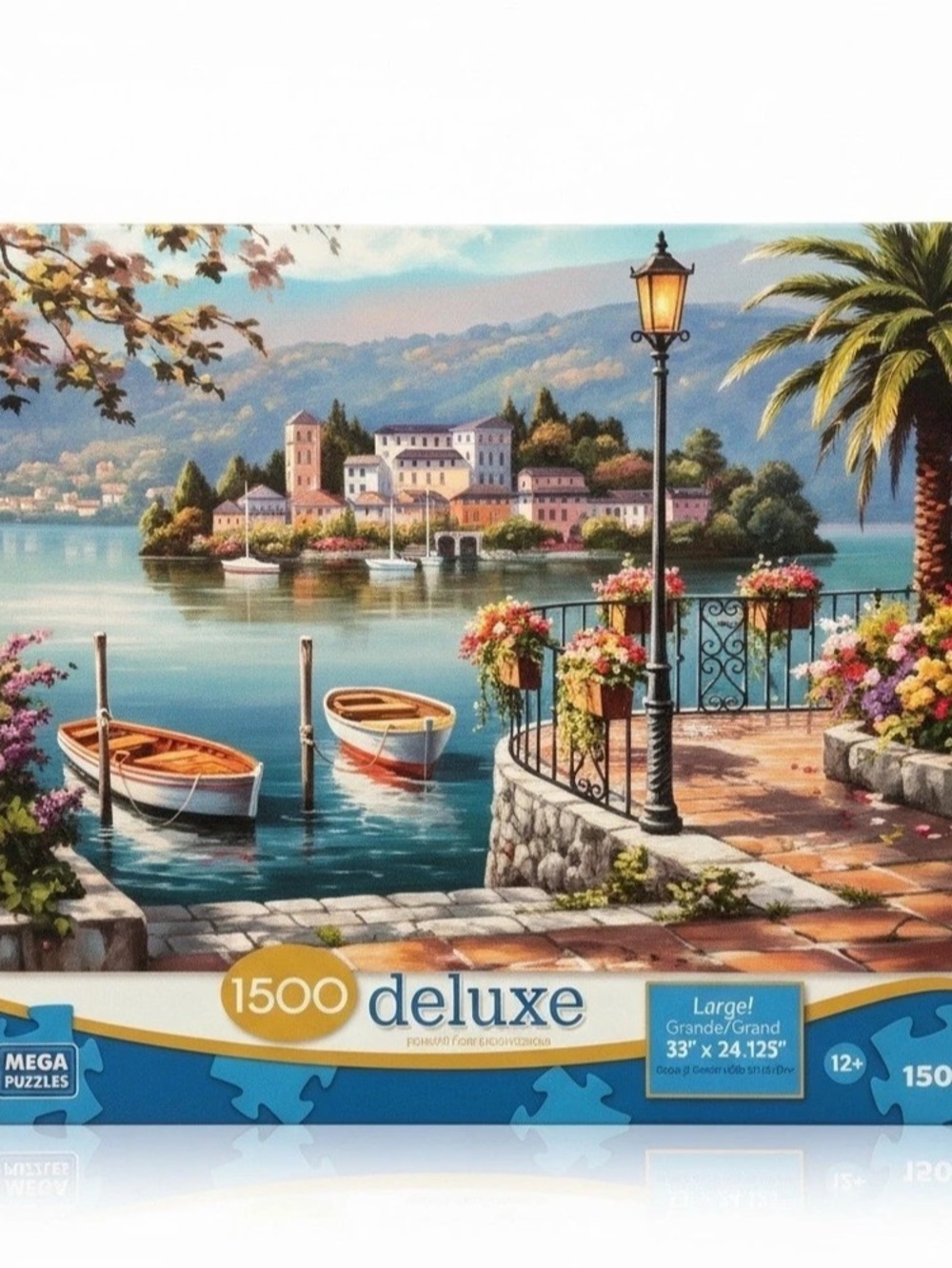 Mega Puzzles Lago Del Porto 1500-Piece Lakeside Puzzle